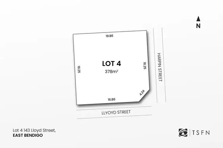 Floorplan of Homely land listing, Lot 4 143 Lloyd Street, East Bendigo VIC 3550