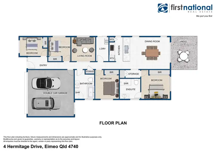 Floorplan of Homely house listing, 4 Hermitage Drive, Eimeo QLD 4740