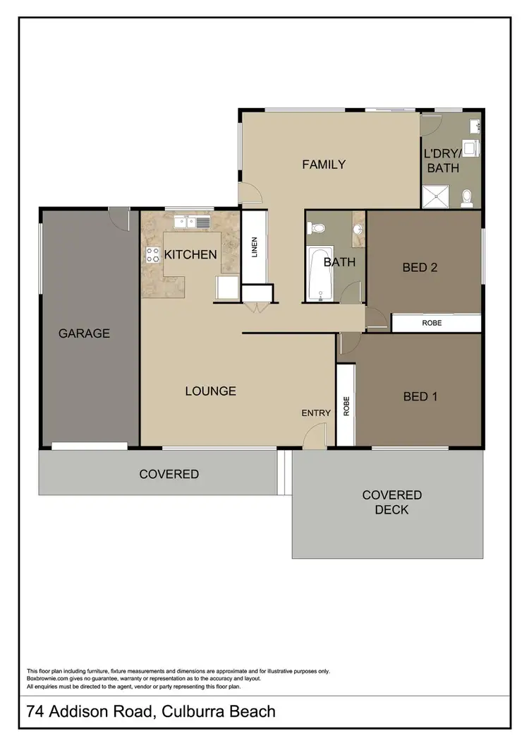 Floorplan of Homely house listing, 74 Addison Road, Culburra Beach NSW 2540