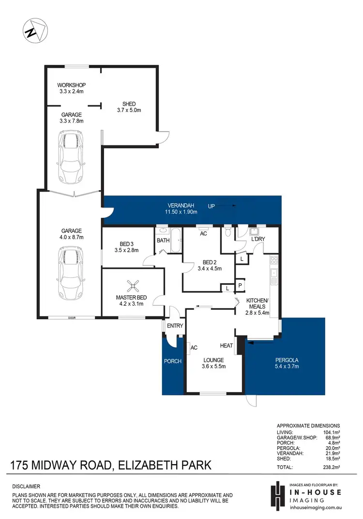 Floorplan of Homely house listing, 175 Midway Road, Elizabeth Park SA 5113