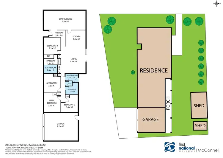Floorplan of Homely house listing, 21 Lancaster Street, Kyabram VIC 3620