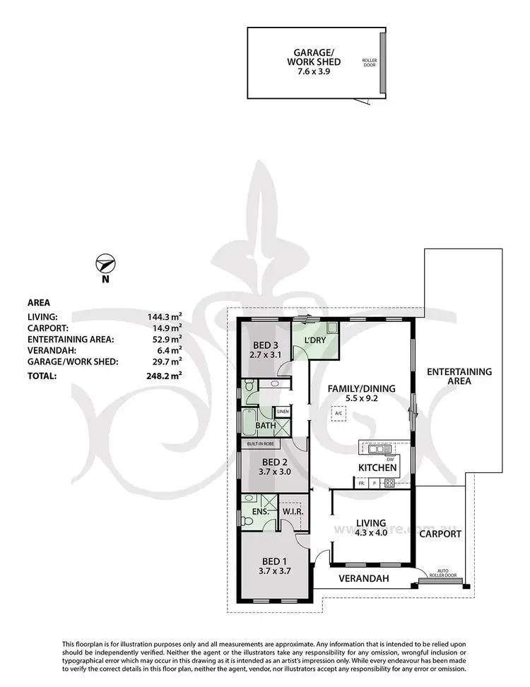 Floorplan of Homely house listing, 3 Craig Drive, Nairne SA 5252