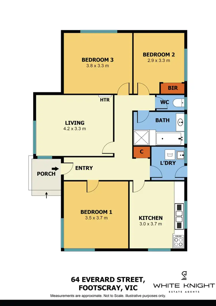 Floorplan of Homely house listing, 64 Everard Street, Footscray VIC 3011