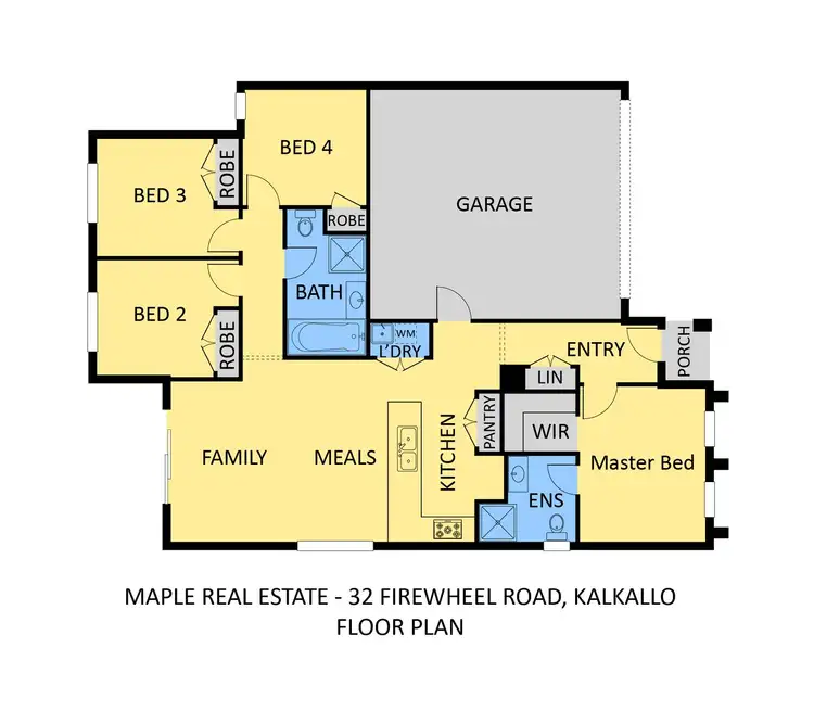 Floorplan of Homely house listing, 32 Firewheel Road, Kalkallo VIC 3064