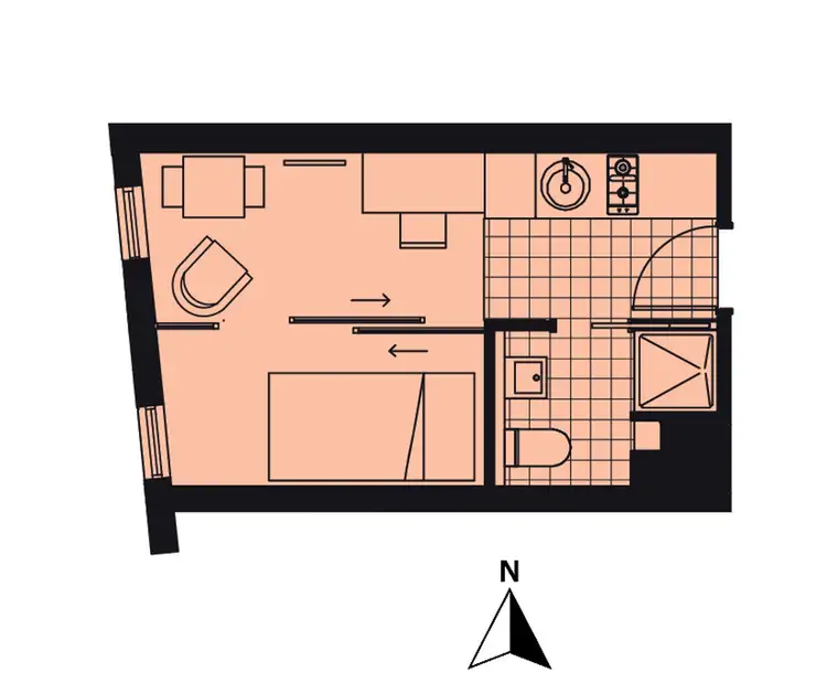Floorplan of Homely apartment listing, 403/K13 Raleigh Street, Windsor VIC 3181