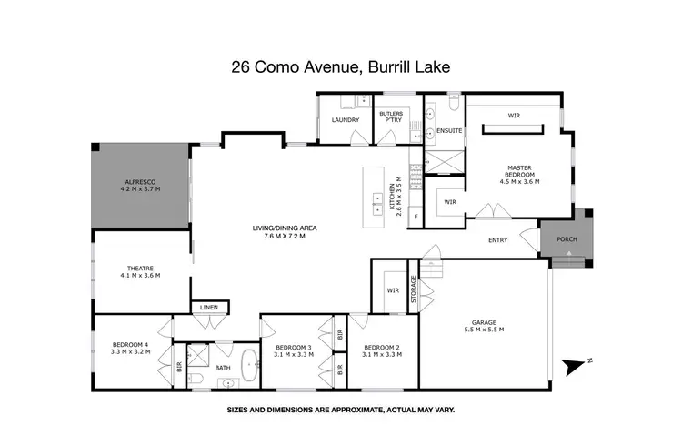 Floorplan of Homely house listing, 26 Como Avenue, Burrill Lake NSW 2539