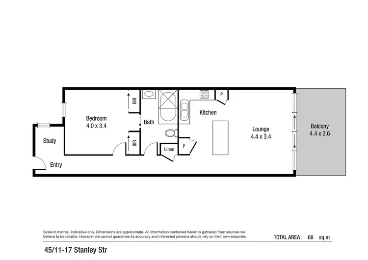 Floorplan of Homely apartment listing, 45/11-17 Stanley Street, Townsville City QLD 4810