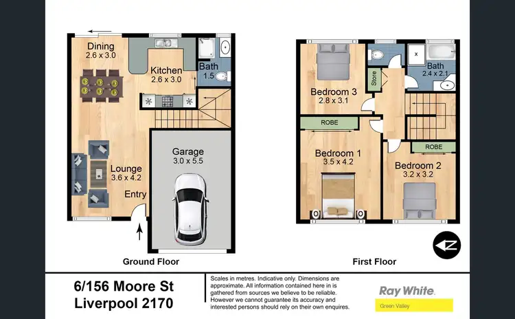 Floorplan of Homely townhouse listing, 6/156 Moore Street, Liverpool NSW 2170