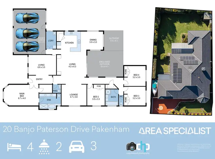 Floorplan of Homely house listing, 20 Banjo Paterson Drive, Pakenham VIC 3810