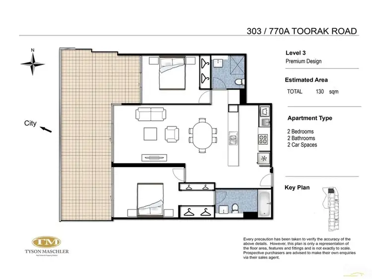 Floorplan of Homely house listing, 303/770A Toorak Road, Glen Iris VIC 3146