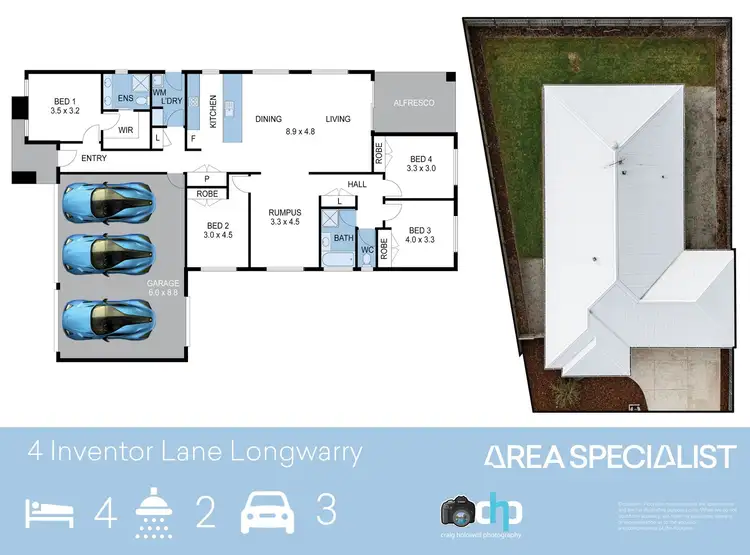 Floorplan of Homely house listing, 4 Inventor Lane, Longwarry VIC 3816