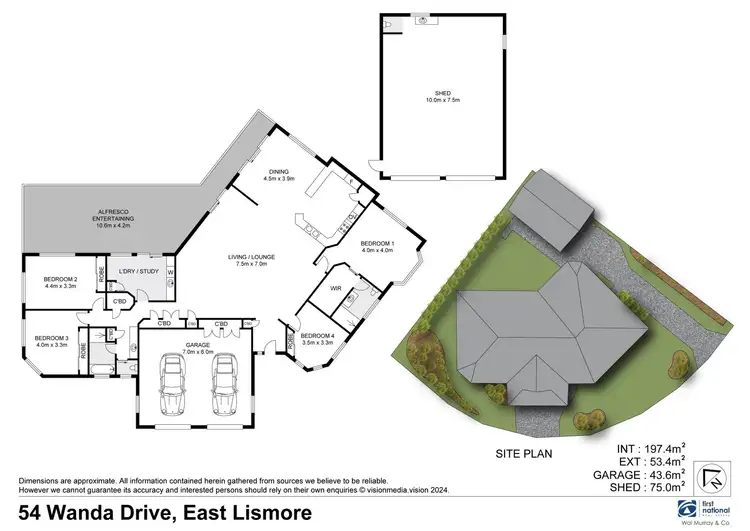 Floorplan of Homely house listing, 54 Wanda Drive, East Lismore NSW 2480