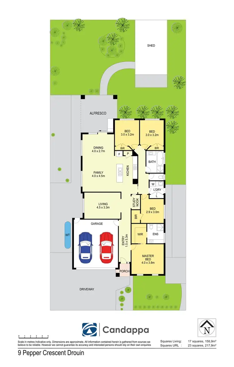Floorplan of Homely house listing, 9 Pepper Crescent, Drouin VIC 3818