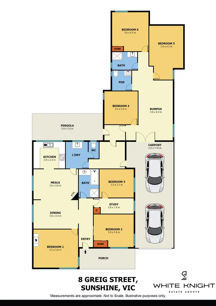 Floorplan of Homely house listing, 8 Greig Street, Sunshine VIC 3020
