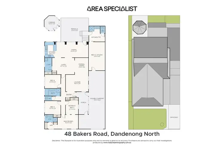 Floorplan of Homely house listing, 48 Bakers Road, Dandenong North VIC 3175