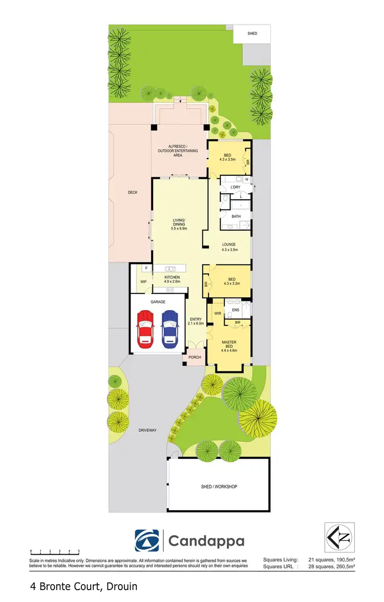 Floorplan of Homely house listing, 4 Bronte Court, Drouin VIC 3818
