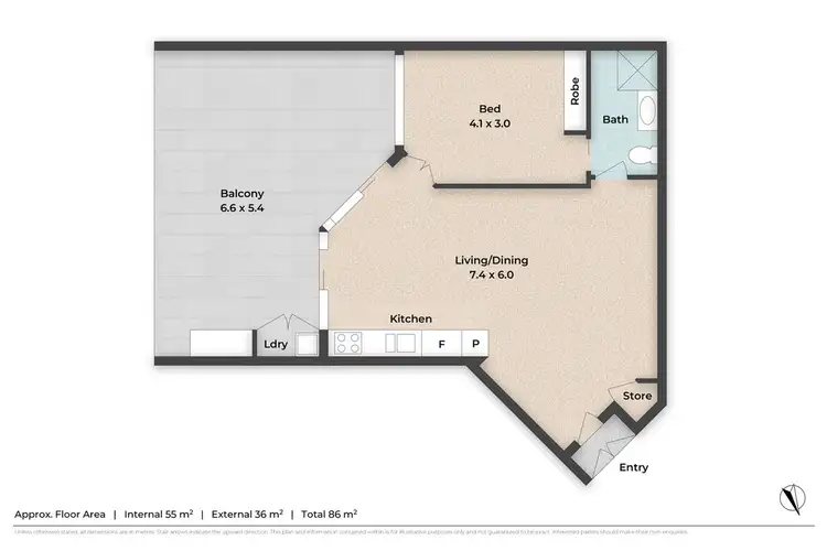 Floorplan of Homely apartment listing, 2303/59 Blamey Street, Kelvin Grove QLD 4059