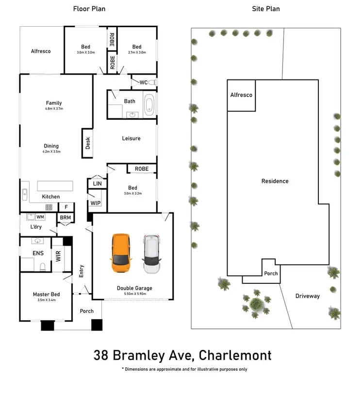 Floorplan of Homely house listing, 38 Bramley Avenue, Charlemont VIC 3217
