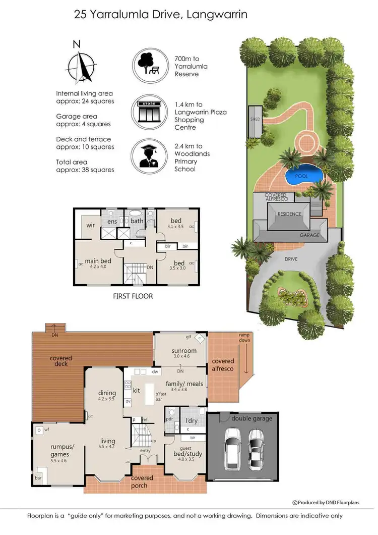 Floorplan of Homely house listing, 25 Yarralumla Drive, Langwarrin VIC 3910