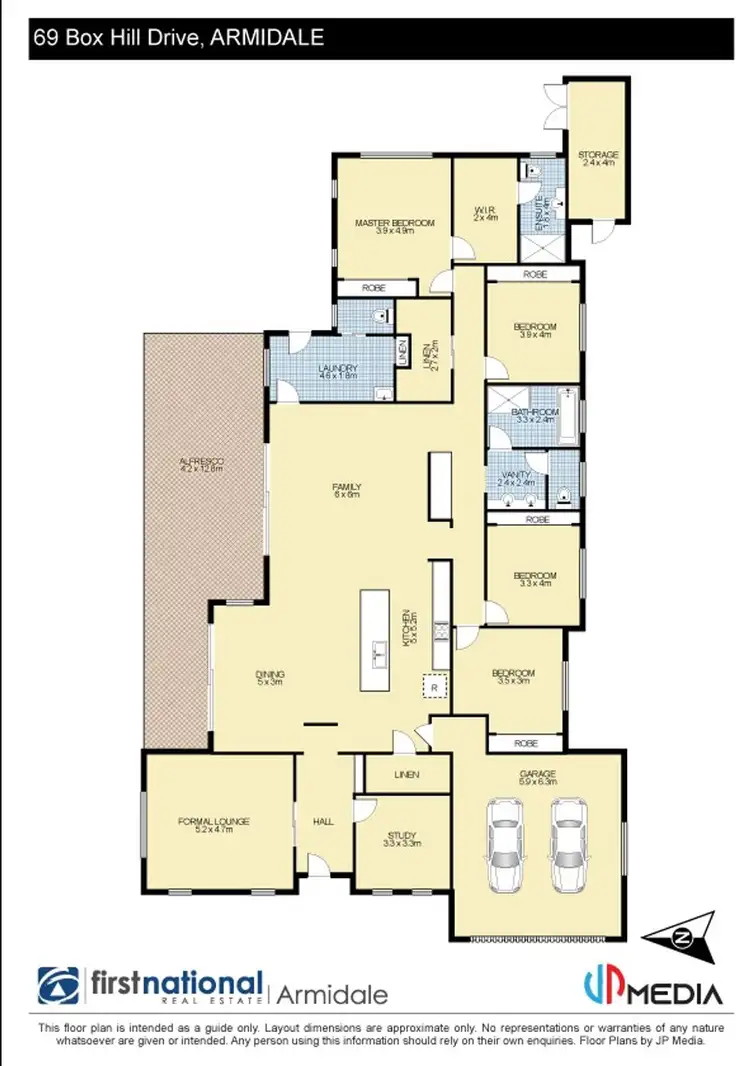 Floorplan of Homely house listing, 69 Box Hill Drive, Armidale NSW 2350