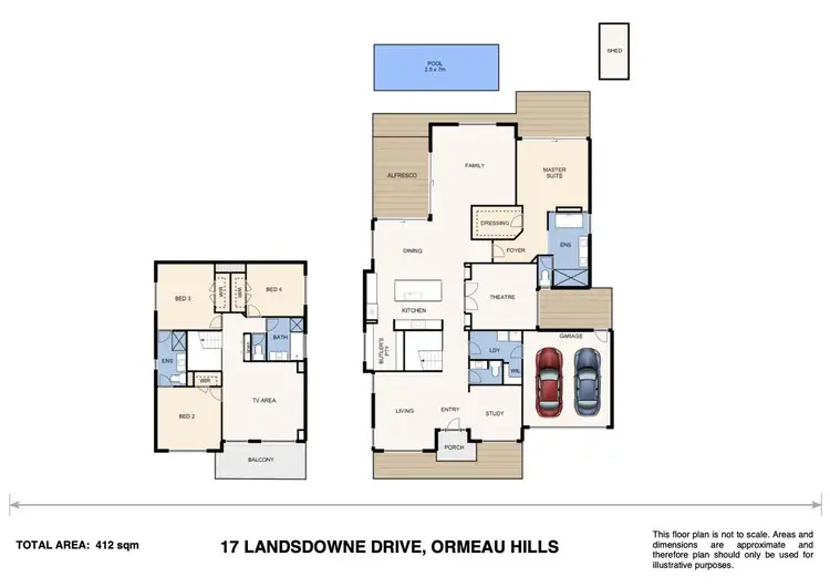 Floorplan of Homely house listing, 17 Landsdowne Drive, Ormeau Hills QLD 4208