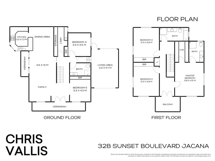 Floorplan of Homely house listing, 32B Sunset Boulevard, Jacana VIC 3047