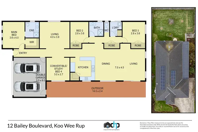 Floorplan of Homely house listing, 12 Bailey Boulevard, Koo Wee Rup VIC 3981