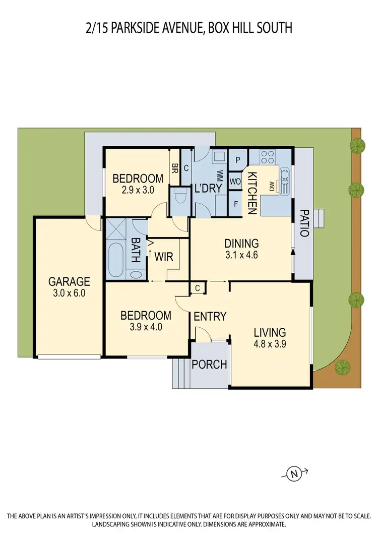 Floorplan of Homely unit listing, 2/15 Parkside Avenue, Box Hill VIC 3128