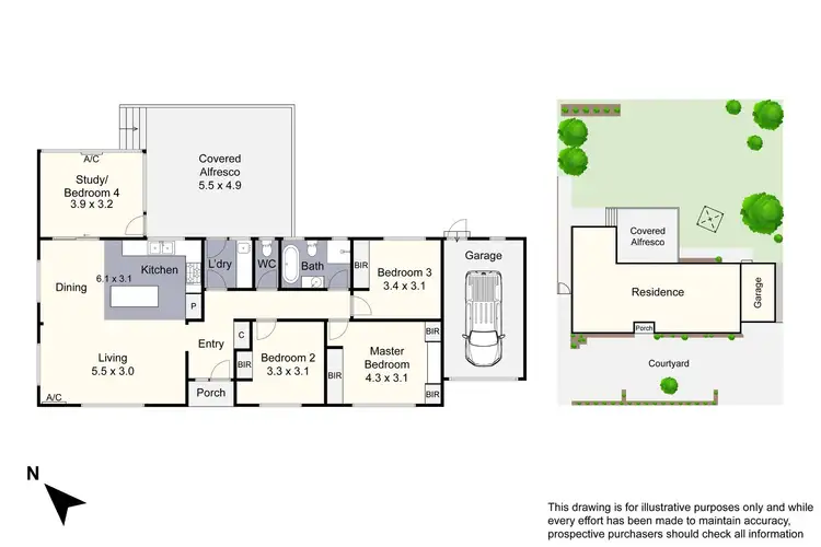 Floorplan of Homely house listing, 5 Alma Crescent, Noble Park VIC 3174