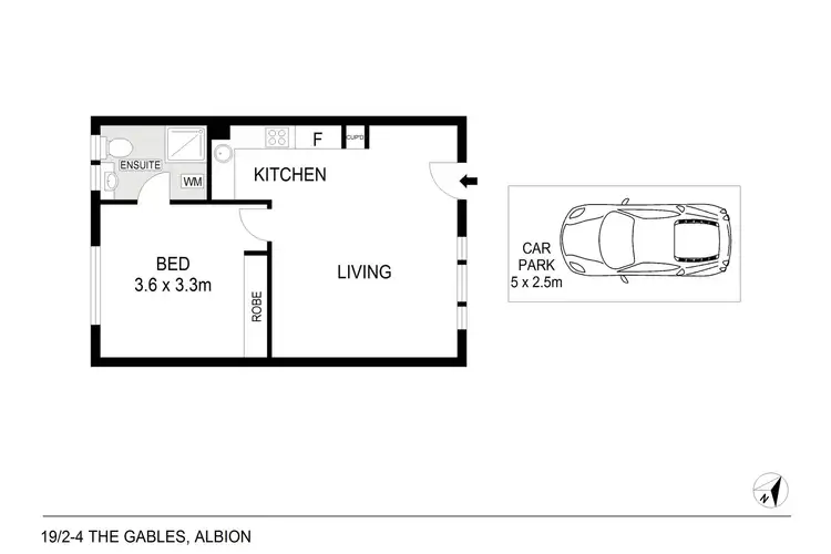 Floorplan of Homely apartment listing, 19/2-4 The Gables, Albion VIC 3020