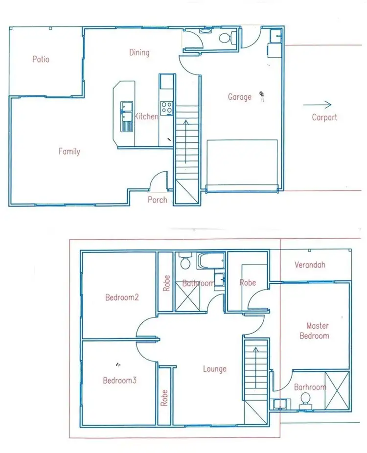 Floorplan of Homely townhouse listing, 2/6 Holland Street, Chinchilla QLD 4413
