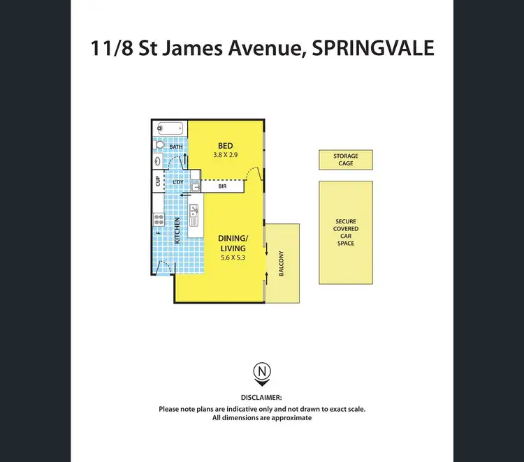 Floorplan of Homely apartment listing, 11/8 St James Avenue, Springvale VIC 3171