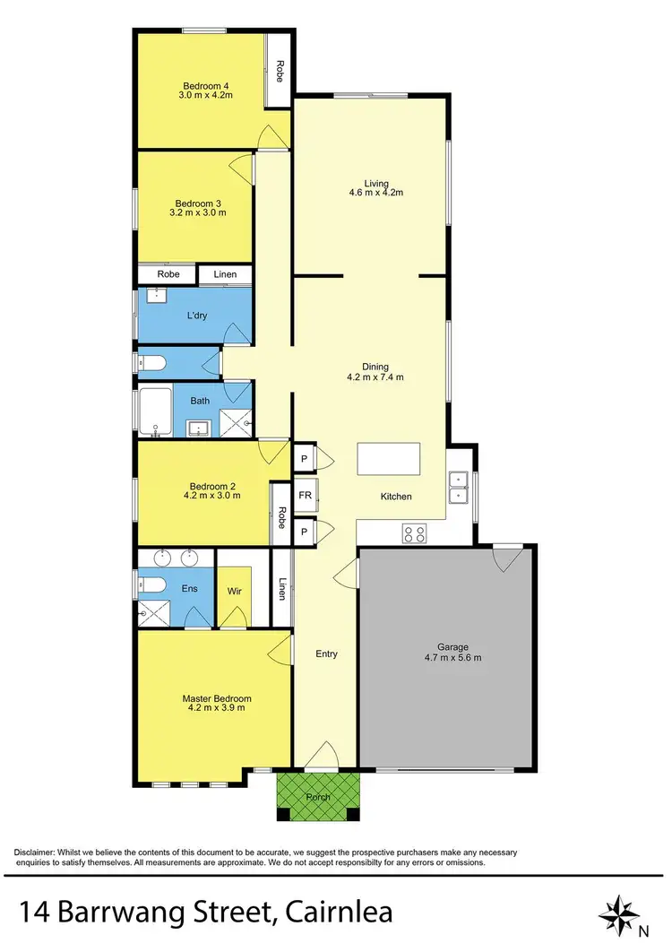 Floorplan of Homely house listing, 14 Barrwang Street, Cairnlea VIC 3023