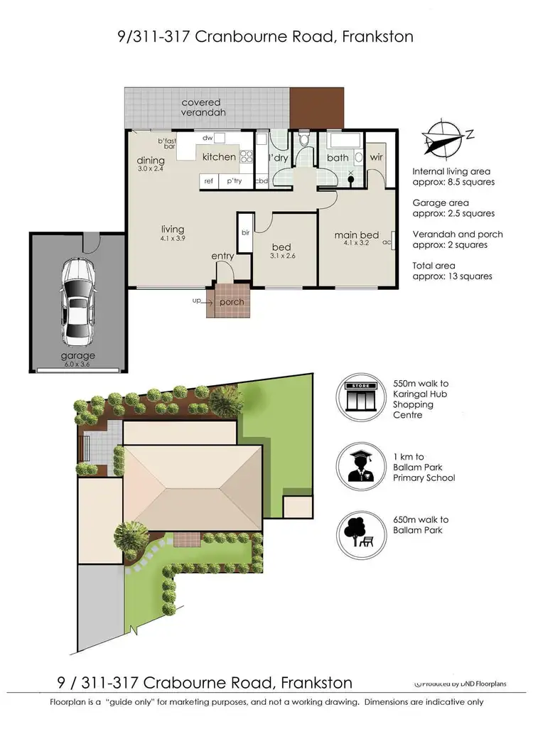 Floorplan of Homely unit listing, 9/311-317 Cranbourne Road, Frankston VIC 3199