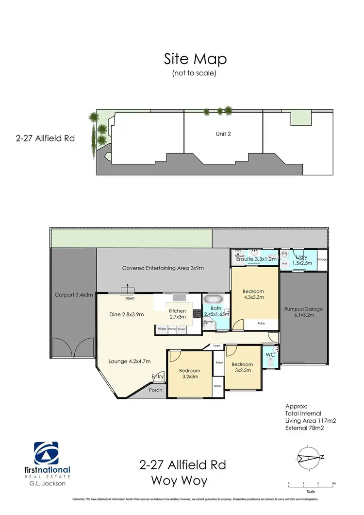 Floorplan of Homely villa listing, 2/27 Allfield Road, Woy Woy NSW 2256