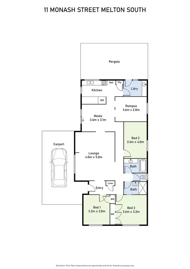 Floorplan of Homely house listing, 11 Monash Street, Melton South VIC 3338