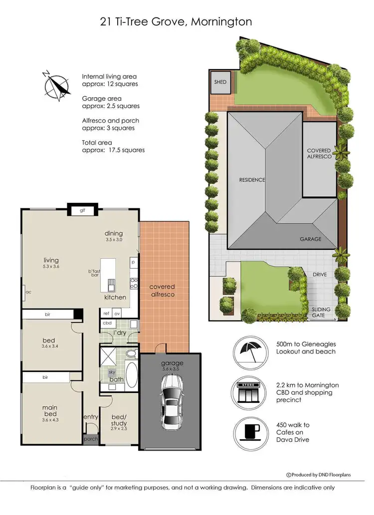 Floorplan of Homely house listing, 21 Ti-Tree Grove, Mornington VIC 3931