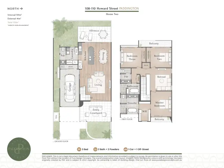 Floorplan of Homely house listing, 108A Howard Street, Paddington QLD 4064