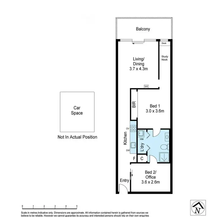 Floorplan of Homely apartment listing, 618/59 Paisley Street, Footscray VIC 3011