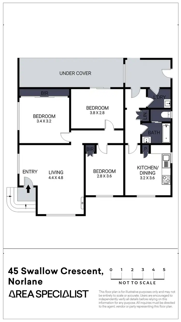 Floorplan of Homely house listing, 45 Swallow Crescent, Norlane VIC 3214