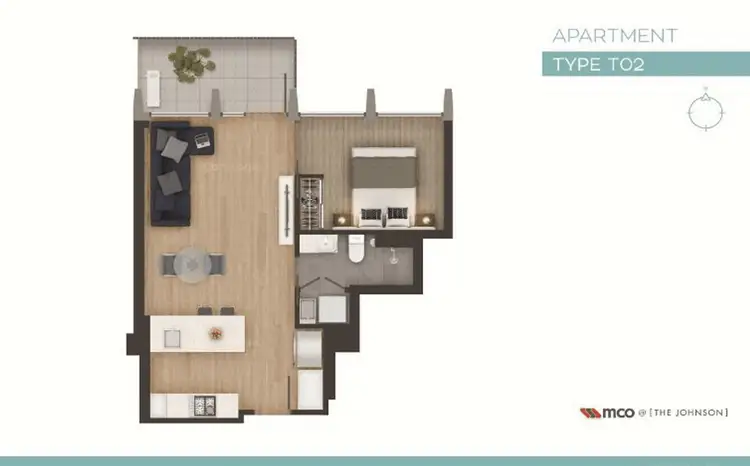 Floorplan of Homely apartment listing, 1202/477 Boundary Street, Spring Hill QLD 4000