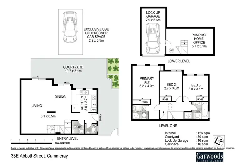 Floorplan of Homely townhouse listing, 33E Abbott Street, Cammeray NSW 2062