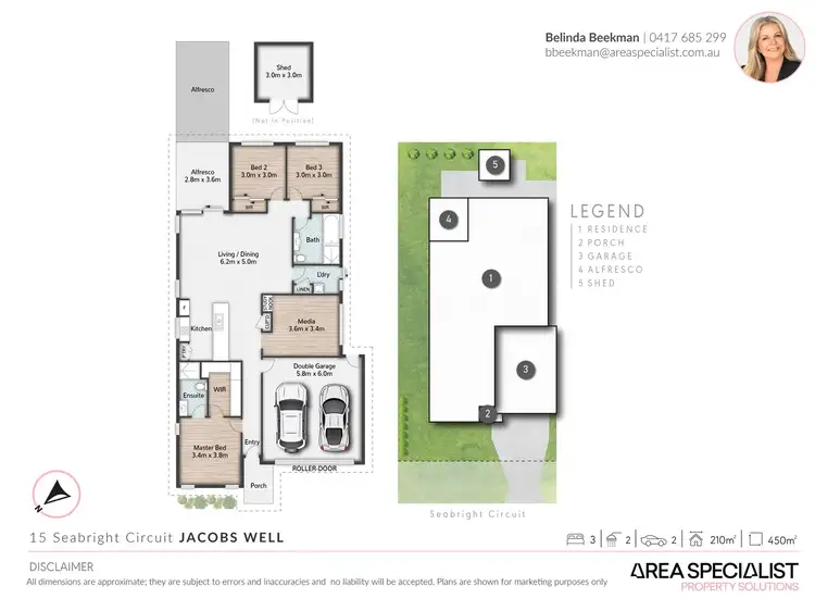 Floorplan of Homely house listing, 15 Seabright Circuit, Jacobs Well QLD 4208