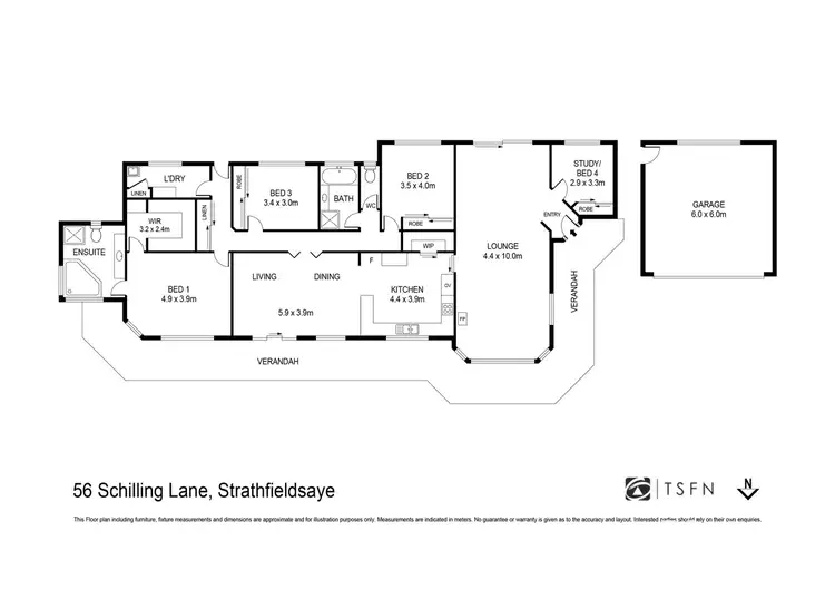 Floorplan of Homely house listing, 56 Schilling Lane, Strathfieldsaye VIC 3551