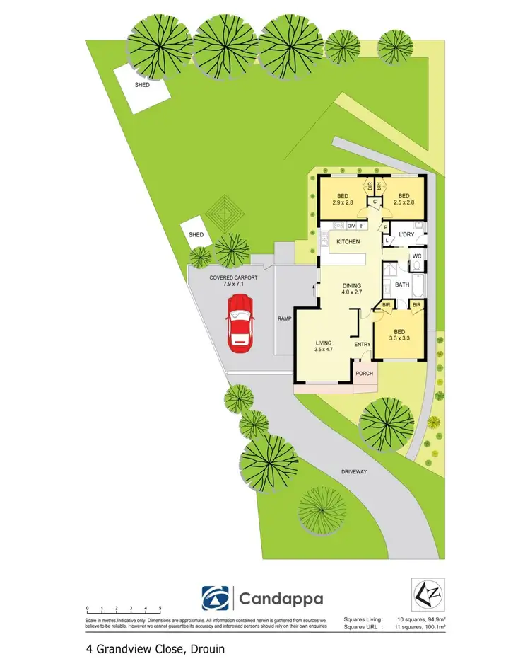 Floorplan of Homely house listing, 4 Grandview Close, Drouin VIC 3818