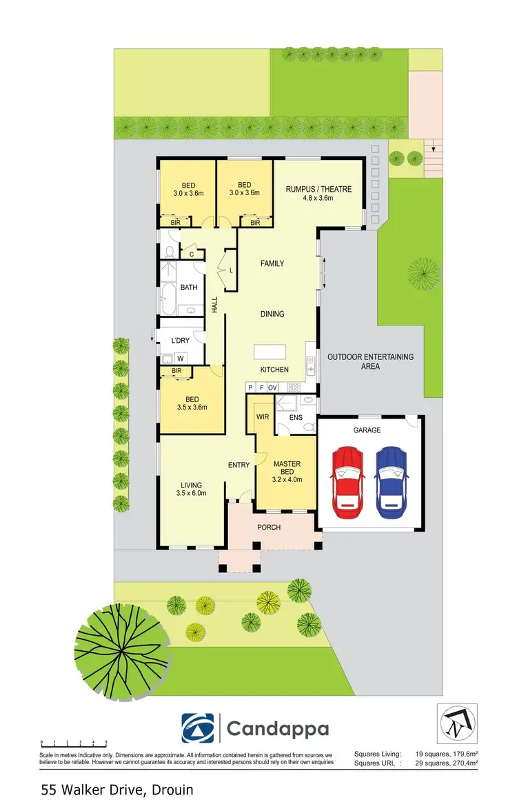 Floorplan of Homely house listing, 55 Walker Drive, Drouin VIC 3818