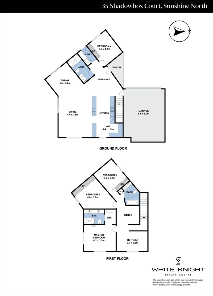 Floorplan of Homely townhouse listing, 35 Shadowbox Court, Sunshine North VIC 3020