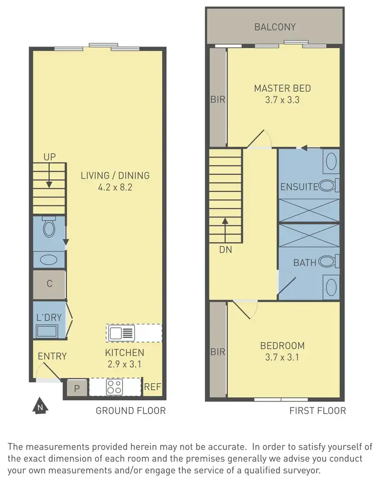 Floorplan of Homely townhouse listing, 27/8 Service Street, Sunshine VIC 3020