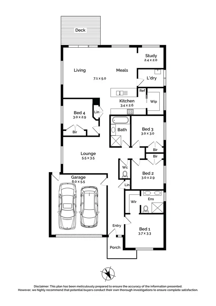 Floorplan of Homely house listing, 6 Farrier Court, Sunbury VIC 3429