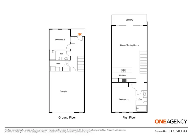 Floorplan of Homely townhouse listing, 6/46 Barkly Street, Sunbury VIC 3429